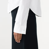 Bassike Pinpoint Classic Overshirt in White