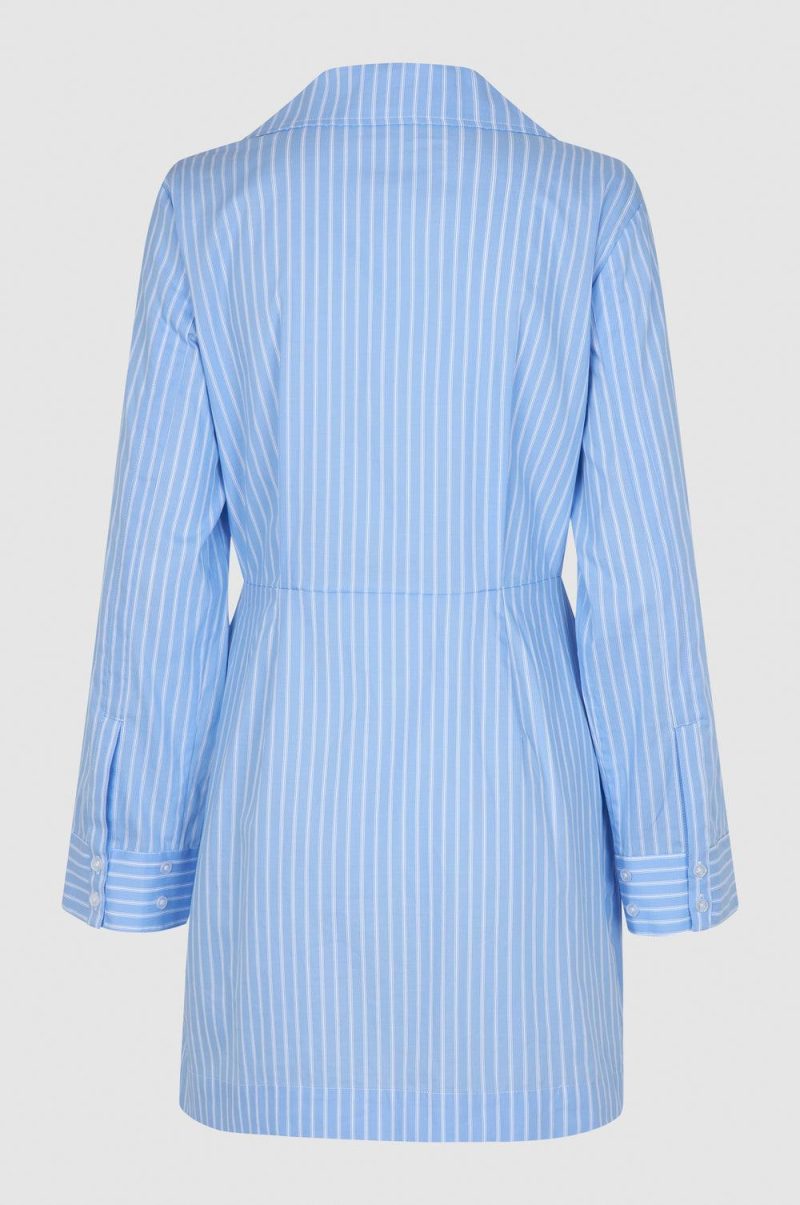 Second Female Amale Dress in Light Blue Stripe