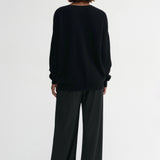 Almada Zaya V Neck Sweater in Black