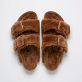 Birkenstock 1774 Arizona Shearling in Caramel