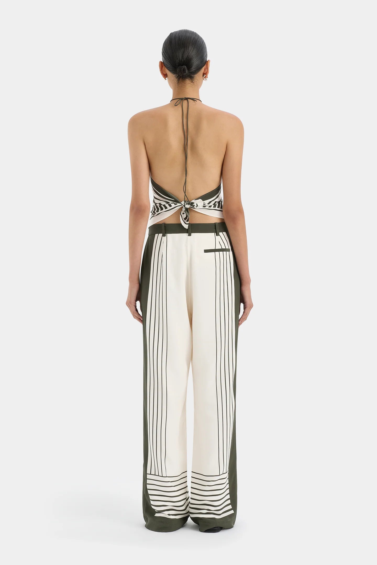 Sir Leilana Tailored Pant in Garden Stripe