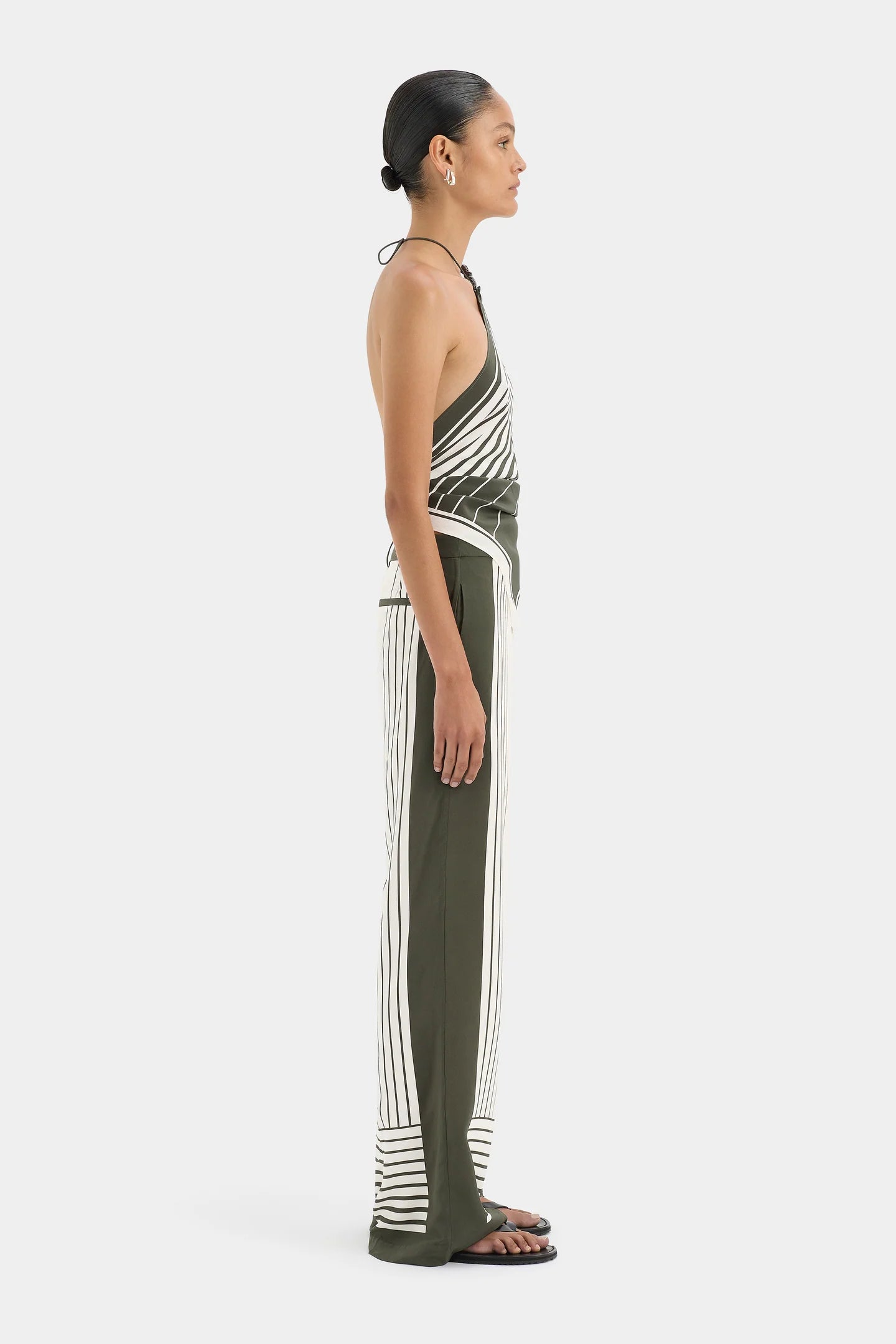 Sir Leilana Tailored Pant in Garden Stripe