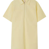 Lee Mathews Drill Mini Dress in Butter