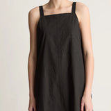 Lee Mathews Poplin Cami Dress in Black