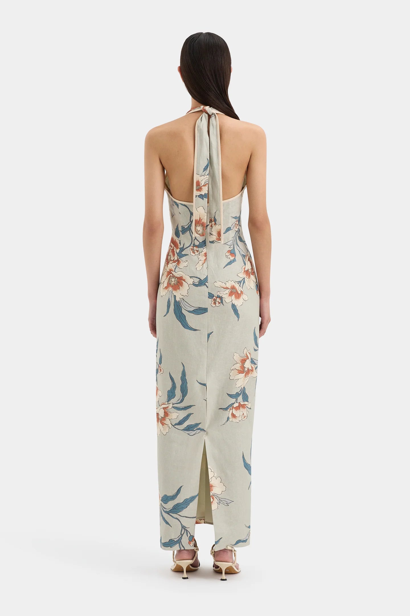 Sir Roisin Halter Midi Dress in Bloom