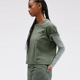 Slvrlake Square Tee in Evergreen