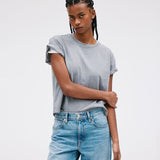Slvrlake Square Tee in Pebble Grey