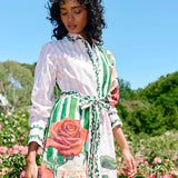 Aston Studio Demi Dress in Leaf Rose Multi