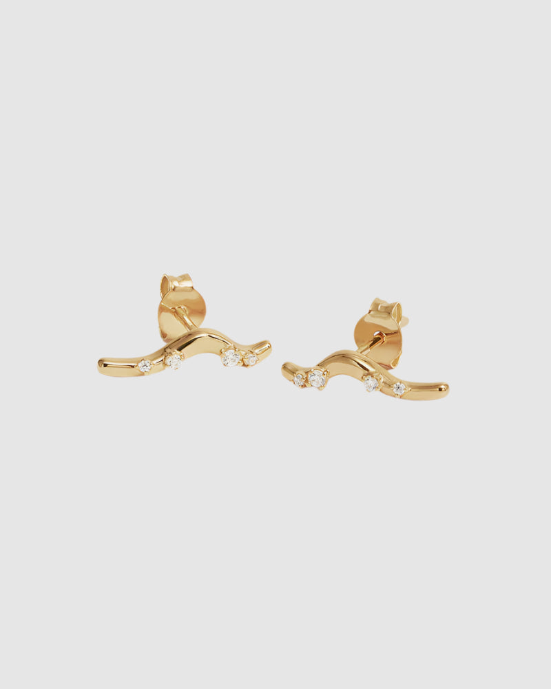 By Charlotte Chasing Tides Earrings in 18K Gold Vermeil