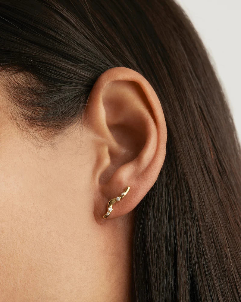 By Charlotte Chasing Tides Earrings in 18K Gold Vermeil