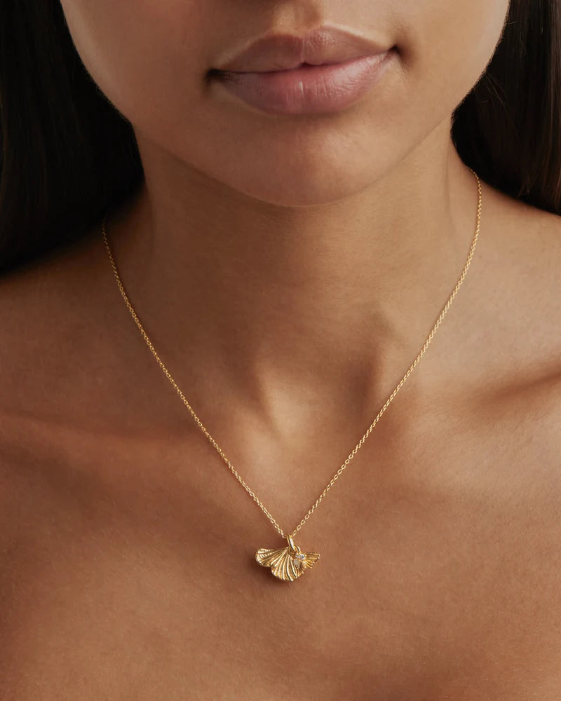 By Charlotte Ocean Whisper Necklace in 18K Gold Vermeil