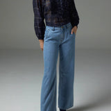 Zoe Kratzmann Passage Top in Ink Black Check