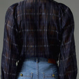 Zoe Kratzmann Passage Top in Ink Black Check