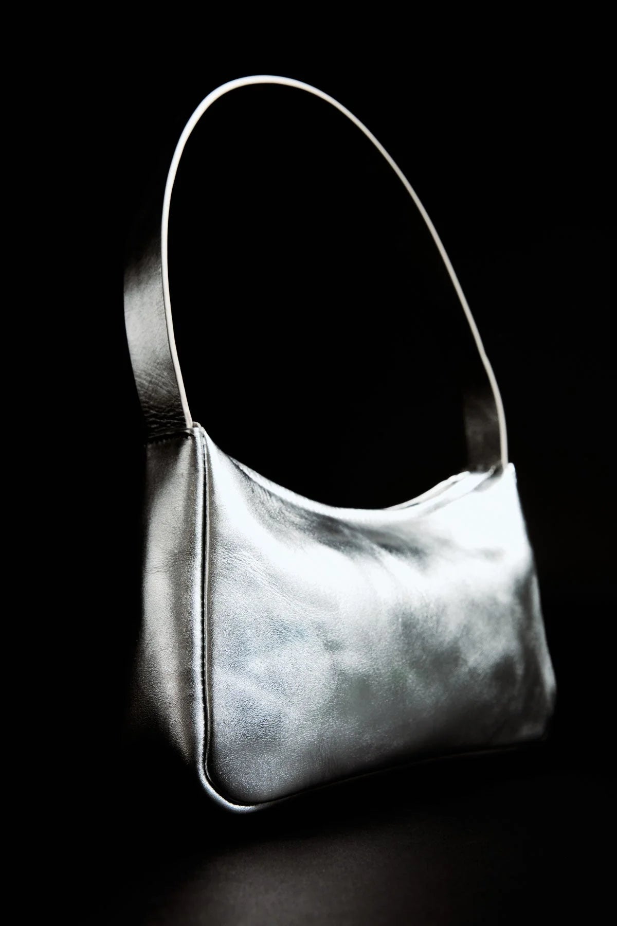 St Agni 90s Petit Shoulder Bag in Silver