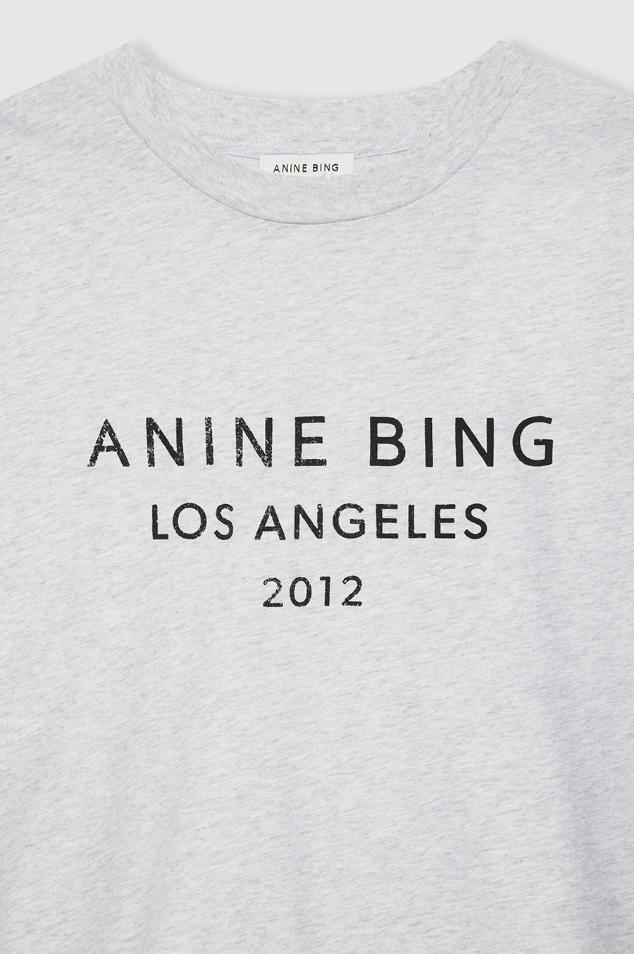 Anine Bing Myers Tee Anine Bing in Heather Grey