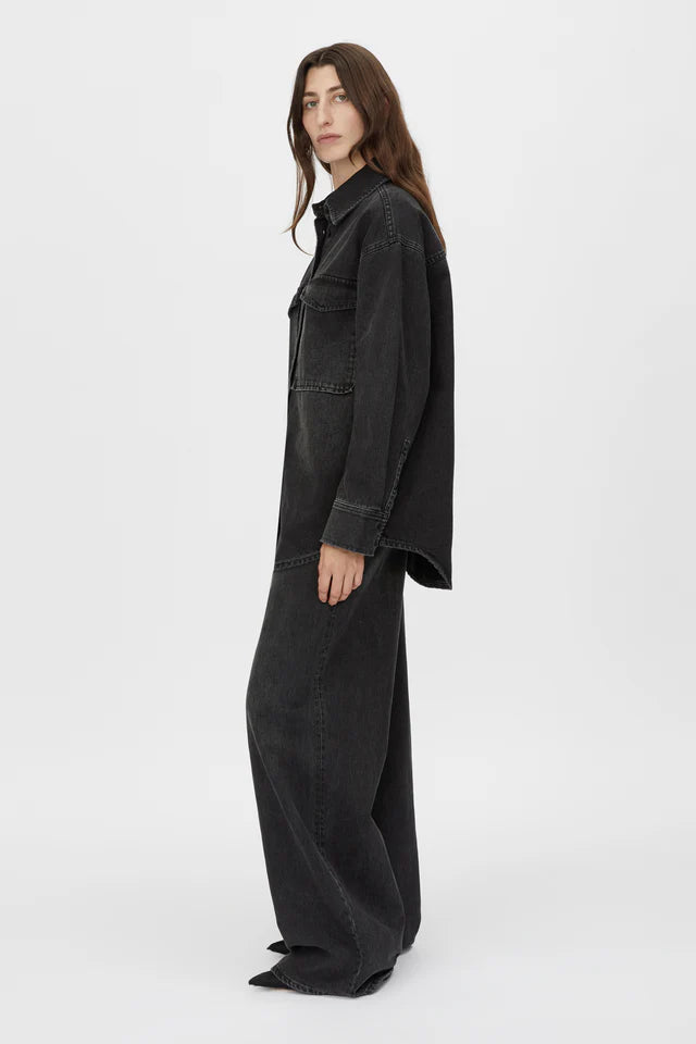 Camilla and Marc Blanca Denim Shirt in Soft Black