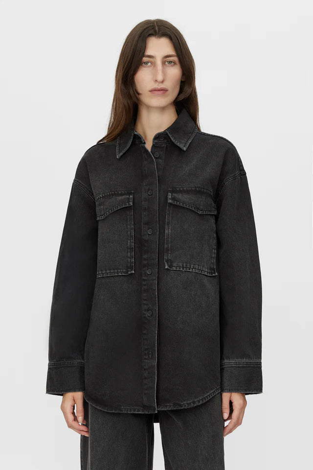 Camilla and Marc Blanca Denim Shirt in Soft Black