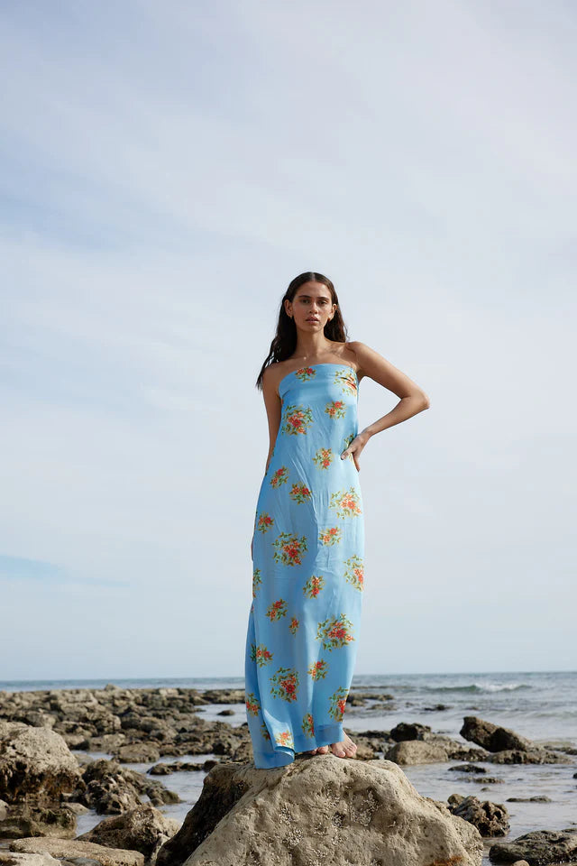 Aston Studio Lucie Dress in Pool Bouquet