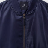 Anine Bing Leon Bomber in Midnight Blue