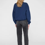 Anine Bing Trenton Sweatshirt Bing in Washed Navy