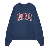 Anine Bing Trenton Sweatshirt Bing in Washed Navy
