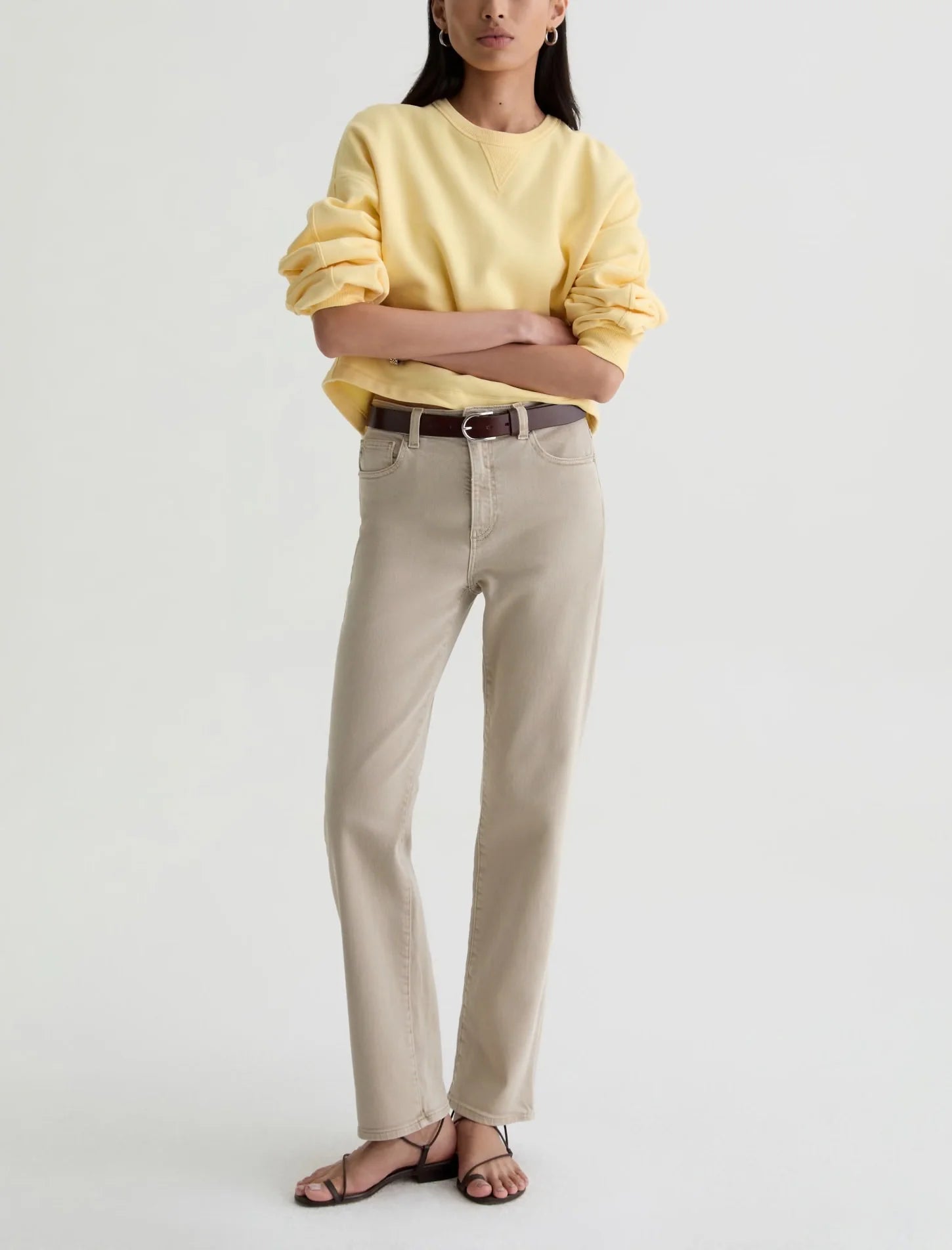 AG Jeans Brinley in Sulfur Light Taupe