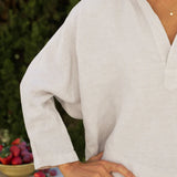 Frank and Eileen Gabi Popover Shirt in Sand