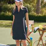 Frank and Eileen Lauren Polo Dress in British Royal Navy