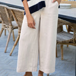 Frank and Eileen Maisie Wide Leg Pullon Pant in Sand