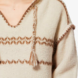 Isabel Marant Romera Pullover in Ecru and Bronze