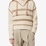 Isabel Marant Romera Pullover in Ecru and Bronze