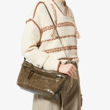 Isabel Marant Winna Day Shoulder Bag in Moss Green