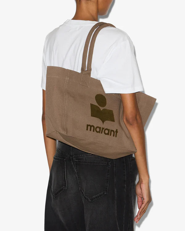 Isabel Marant Yenky Zipped Small Bag in Khaki