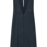 Luxe De Valentina Celeste Tunic Top in Silver Studded Navy