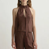 Posse Phoebe Top in Chocolate and Vanilla