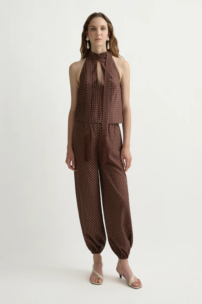 Posse Phoebe Top in Chocolate and Vanilla