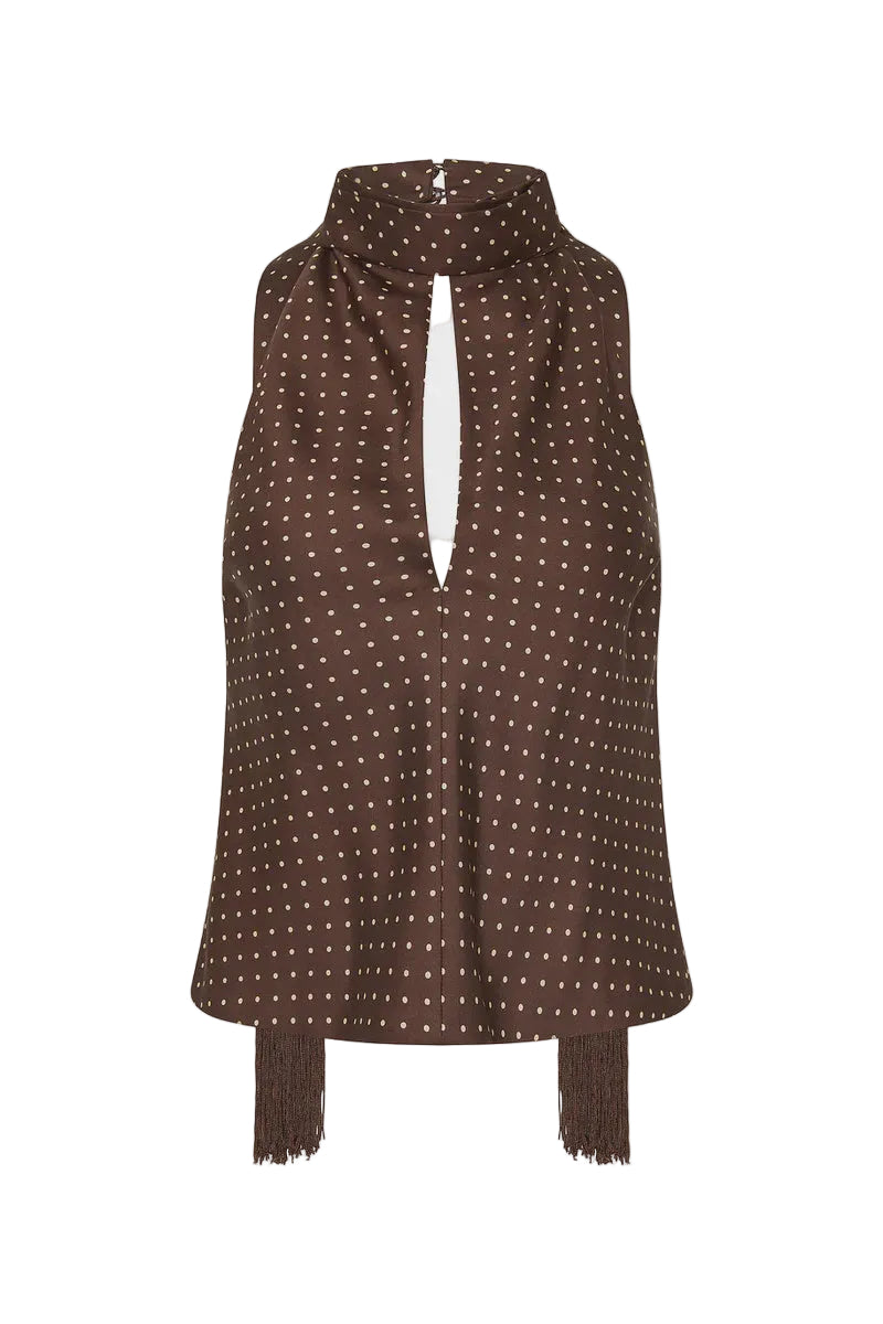 Posse Phoebe Top in Chocolate and Vanilla