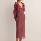 Sarah- Jane Clarke Quinn Blouse in Plum