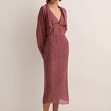 Sarah- Jane Clarke Quinn Blouse in Plum