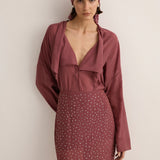 Sarah- Jane Clarke Quinn Blouse in Plum