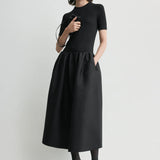 Toteme Gathered Evening Skirt in Black