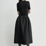 Toteme Gathered Evening Skirt in Black