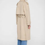 Anine Bing Rickie Maxi Trench in Beige