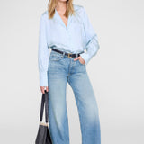 Anine Bing Bethany Shirt in Pale Blue