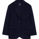 Anine Bing Quinn Blazer in  Midnight Blue Cashmere Blend