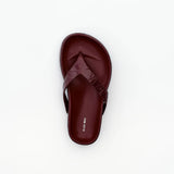 Alias Mae Akiko Flat in Burgundy Oily Crinkle Leather - outfit inspiration