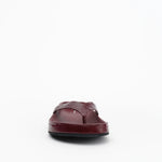 Alias Mae Akiko Flat in Burgundy Oily Crinkle Leather - styled look