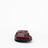 Alias Mae Akiko Flat in Burgundy Oily Crinkle Leather - styled look