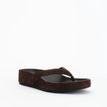 Alias Mae Akiko Flat in Choc Suede - side view