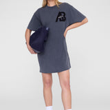 Anine Bing Beth Mini Dress in Washed Black